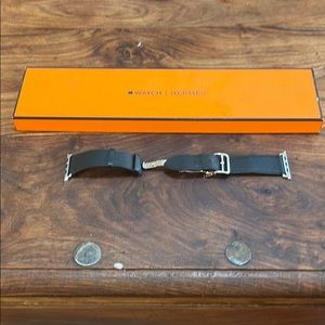 Hermes deployment buckle black strap